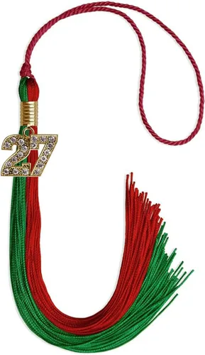 Miniatura 105 de Endea Graduation Borla de doble color con dije dorado (negro/oro brillante, 2022)
