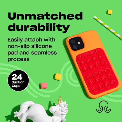 Miniatura 4 de OCTOBUDDY Classic MAX - Funda adhesiva de silicona con succión para teléfono - Manos libres, soporte de agarre fuerte para selfies y videos - Crema