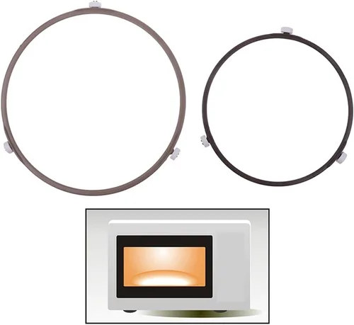 Miniatura 3 de 2PCS Microwave Oven Turntable Bracket Circle Rotating Ring Support Roller Glass Base Plate Tray Holder Stand(17.8cm)