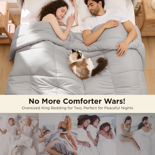Miniatura 170 de Bedsure Relleno de edredón – Edredones acolchados tamaño individual XL, edredón para todas las estaciones, suave manta de ropa de cama alternativa