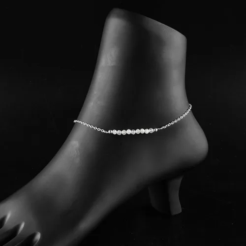 Miniatura 87 de YANARA Pulsera de tobillo para mujer, piedra de nacimiento natural, cuentas de piedras preciosas, tobillera delicada hecha a mano de 9 pulgadas +
