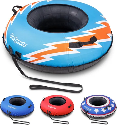 Miniatura 10 de GoSports Tubo de nieve de invierno resistente de 44 pulgadas con cubierta de lona de alta calidad, trineo de grado comercial, elige tu