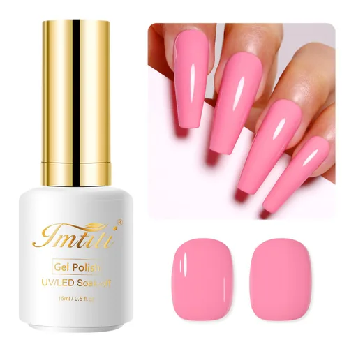 Miniatura 18 de Esmalte de uñas de gel, 1 unidad de 0.5 onzas líquidas de esmalte de gel de color verde aguacate para remojar arte de uñas, salón de manicura