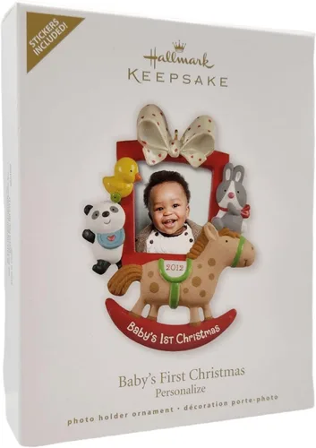 Miniatura 4 de Hallmark Adorno de recuerdo Babys First Christmas Photo Frame 2012