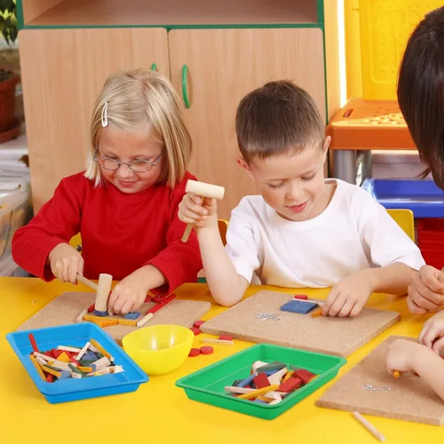 Miniatura 4 de Bandejas de arte de plástico, 5 piezas apilables para actividades y manualidades, bandeja de joyería para proyectos de bricolaje, pintura, cuentas