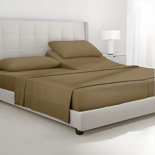 Miniatura 9 de SlumberWell Giza Sheets Twin - Sábanas de 100% algodón egipcio Giza - Juego de 4 piezas - Tamaño individual - Gris oscuro sólido