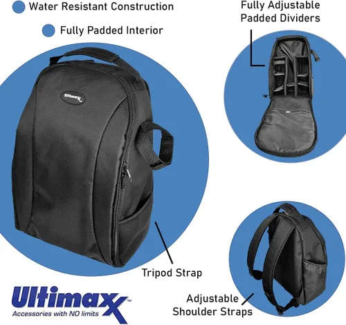 Miniatura 6 de Ultimaxx Lente teleobjetivo zoom de 25.591-51.181 in con kit para Canon EOS Rebel T5, T5i, T6, T7 T6i, T6s, T7i, T8i, SL1, SL2, SL3, 60D, 70D, 77D