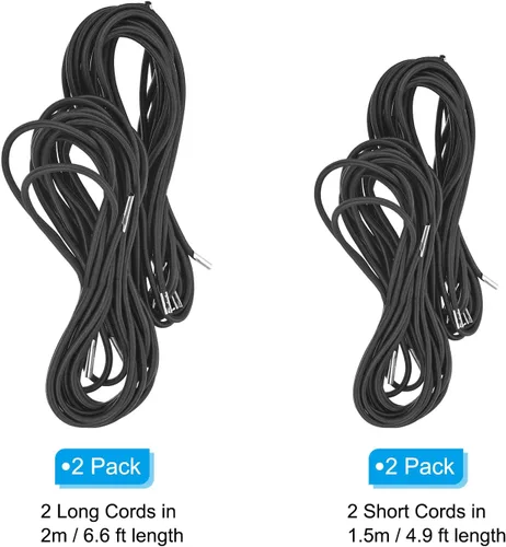 Miniatura 4 de PATIKIL Cable de repuesto para silla de gravedad cero, juego de 2 herramientas de reparación, cables elásticos de repuesto universales para sillas