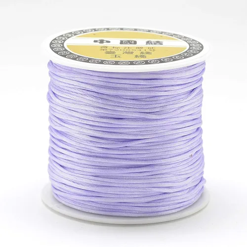 Miniatura 13 de Pandahall - Hilo de nailon para cuentas de 100 yardas, hilo de nailon trenzado de 0.059 pulgadas, cuerda de satén para anudar, trenzar y hacer joyas