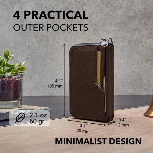 Miniatura 4 de Vaultskin NOTTING HILL - Cartera con cremallera y protección RFID para tarjetas