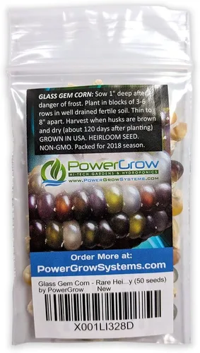 Miniatura 2 de Semillas de maíz con gemas de vidrio (200 semillas) - Cultivadas en Estados Unidos por PowerGrow Systems garantizadas para crecer