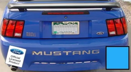 Miniatura 7 de Adhesivos de letras para parachoques trasero para Ford Mustang Negro (Brillo) -CB (se adapta a 1999-2004)