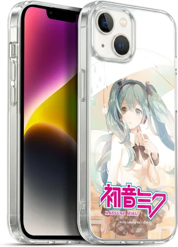 Miniatura 127 de Head Case Designs Licencia Oficial Hatsune Miku Gráficos Lindos Carcasa de Gel [Protección de Grado Militar] Compatible con Apple iPhone 7