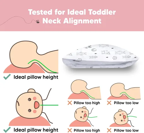 Miniatura 6 de KeaBabies Almohada para niños pequeños con funda de almohada y tamaño jumbo de 14 x 20 pulgadas, almohadas suaves de algodón orgánico para dormir