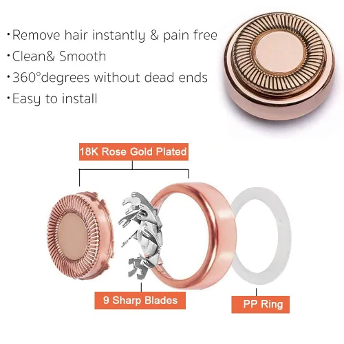 Miniatura 3 de Dealswin Cabezales de repuesto para removedor de vello facial: compatible con la herramienta de eliminación de vello facial impecable Gen 1