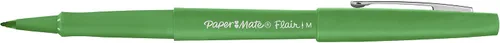 Miniatura 3 de Paper Mate Flair Point-Guard - Bolígrafos de punta porosa 12 bolígrafos verdes 8440152