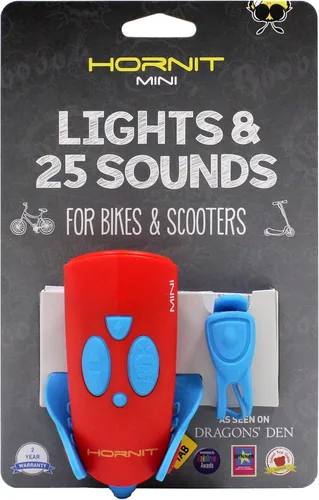 Miniatura 12 de Hornit Mini bocina de bicicleta y scooter con faros para niños