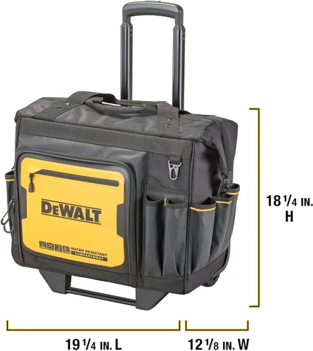 Miniatura 2 de DEWALT Bolsa de almacenamiento de herramientas rodantes de 18 pulgadas con 27 bolsillos (DWST560107)