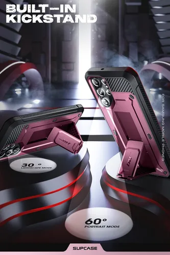 Miniatura 3 de SUPCASE Funda para Samsung Galaxy S22 Ultra con soporte, [Unicorn Beetle Pro] [2 marcos frontales]