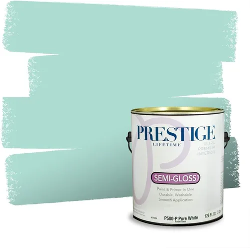Miniatura 1057 de Pintura Exterior + imprimación PRESTIGE, todo-en-uno, 1 galón, acabado mate, color comparable al Valspar* Royal Gray* VS151-Gris real