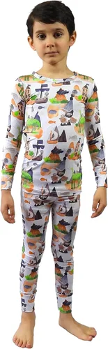 Miniatura 3 de Unisex de género neutro - Niños y niñas - Conjuntos de pijama únicos - Extra cómodo hecho de seda viscosa de bambú suave