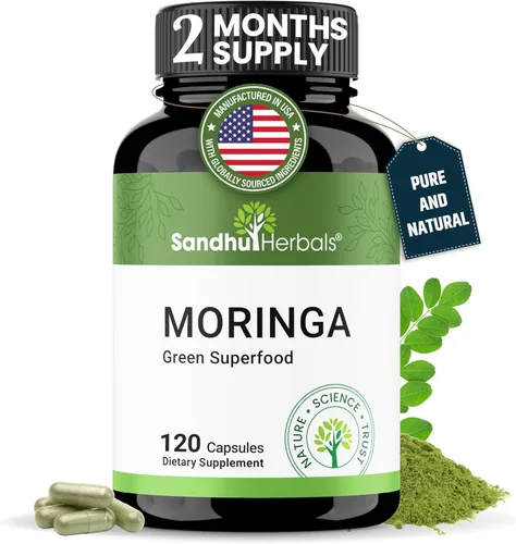 Miniatura 5 de SANDHUHERBALS Paquete Shilajit con Moringa Cápsulas para hombres y mujeres Apoya la energía, el sistema inmunológico, la piel y la salud
