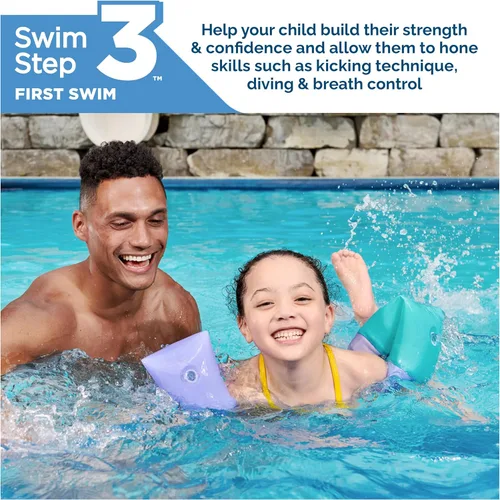 Miniatura 2 de SwimWays Soft Swimmies Flotadores para Niños Pequeños, Flotadores de Piscina Inflables para Aprender a Nadar y Flotadores de Brazo, Accesorios