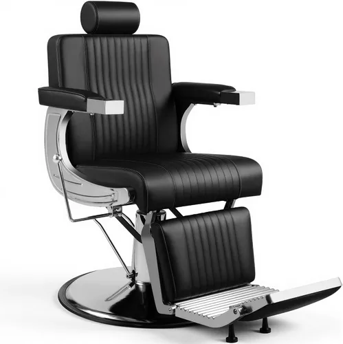 LOUVIXA Sillas de peluquería para peluquería, sillas reclinables para estilista, silla de peluquería giratoria profesional 360, silla de pelo