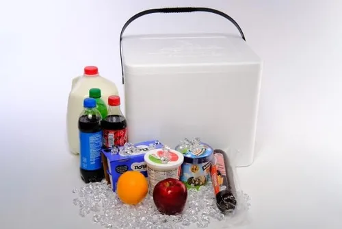 Miniatura 4 de Enfriador de espuma de poliestireno de 22 cuartos Cofre de hielo aislado grande y ligero para alimentos, bebidas y transporte médico
