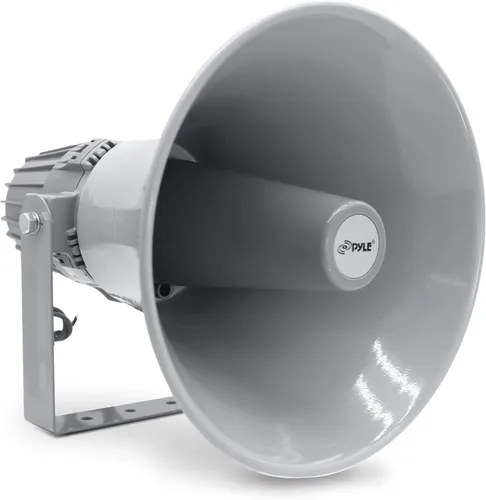 Altavoz de bocina PA para interiores y exteriores, megáfono de sonido compacto de 12.7 pulgadas, 60 W, frecuencia de 400 Hz-5 KHzz, 16 ohmios,