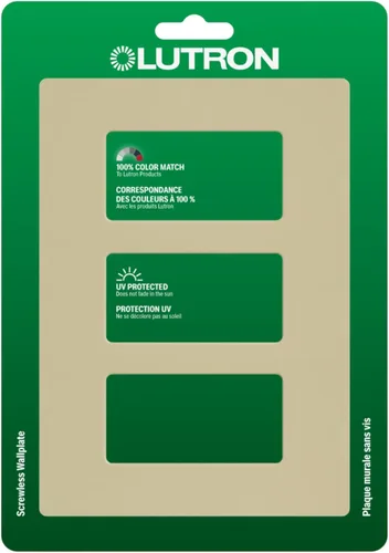 Miniatura 12 de Lutron Claro CW-3-SS - Placa de pared para interruptor de luz de acero inoxidable, 3 segmentos, sin tornillos, para interruptores de luz