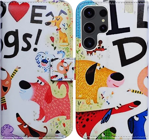 Miniatura 11 de Bcov Funda para Galaxy S23 Ultra, funda de piel con tapa para Samsung Galaxy S23 Ultra con ranura para tarjeta y soporte para Samsung Galaxy S23