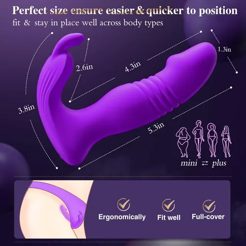 Miniatura 4 de diafabsvg Juguetes Sexuales para Adultas - Vibrador Portátil de Aplicación de 3 en 1, Juguete Rosa, Juguete Sexual para Mujeres con 9 Modos