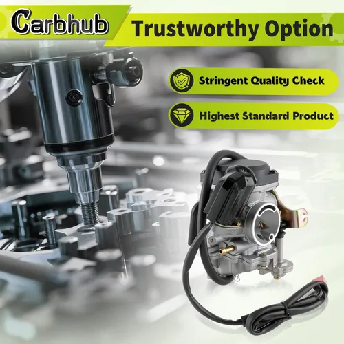 Miniatura 3 de Carbhub GY6 50cc carburador para GY6 49cc 50cc cuatro tiempos scooter chino ciclomotor Taotao Kymco
