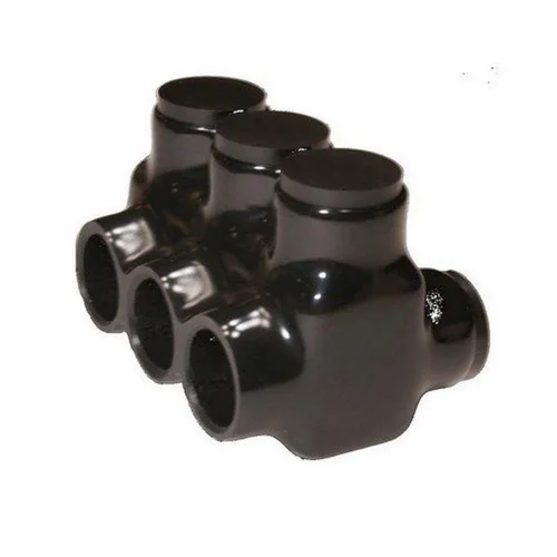 Miniatura 4 de Morris Productos 97643 Conector multi-cable, aislado, entrada dual, negro, 3 puertos, 250 - 6 rango de cables, 5/16" Allen Hex 3 Puertos, 250 - 6