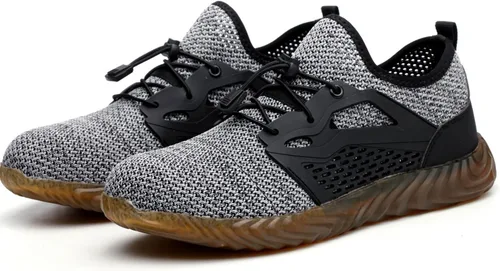 Miniatura 20 de SUADEX Zapatos deportivos con punta de acero para hombres y mujeres, indestructibles, ligeros, cómodos, antideslizantes, puntera compuesta