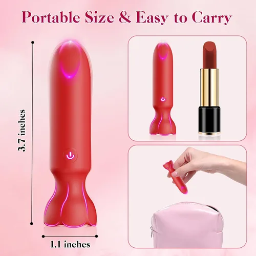 Miniatura 7 de Juguetes sexuales Mini Vibrador de bala para adultos - Juguetes sexuales femeninos controlados por aplicación con 9 modos de vibración, vibrador