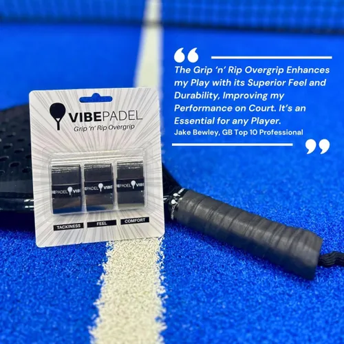 Miniatura 7 de Agarre de pádel para una sensación pegajosa Grip 'n' Rip Padel Overgrip Cinta de agarre para raqueta de pádel Cinta de agarre para raqueta