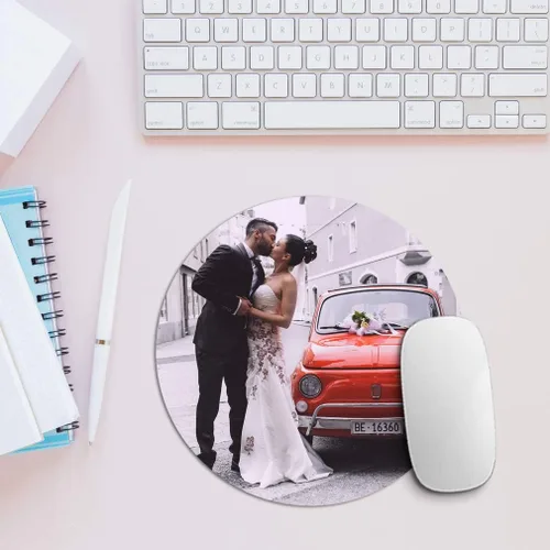 Miniatura 5 de Alfombrilla de Mouse Personalizada con Foto y Texto de Neopreno, Suministros de Oficina y Accesorios para Computadora de Juegos, Forma de Fútbol