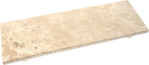 Miniatura 13 de Lujosa bandeja de tocador de mármol natural tallada a mano, organizador elegante y resistente para baño, dormitorio, maquillaje, encimeras, beige