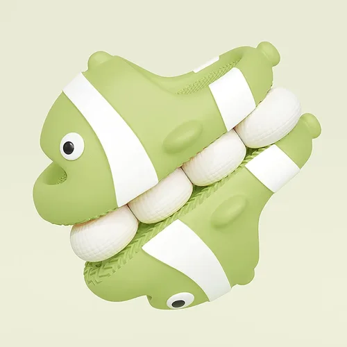Miniatura 4 de Jerzmy Cute Clown Fish Cloud Slides for Boy Girl Kids Toddler, Soft Novelty Funny Animals House Slippers Non-Slip Beach Shoes for Indoor Outdoor