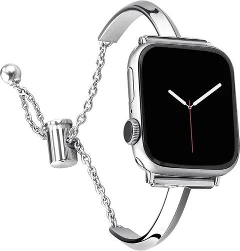 Miniatura 9 de PlusRoc Correa de acero inoxidable compatible con Apple Watch de 1.5, 1.58, 1.61, 1.65, 1.73, 1.77, 1.85, 1.93 pulgadas, iWatch SE Series 11, 10, 9