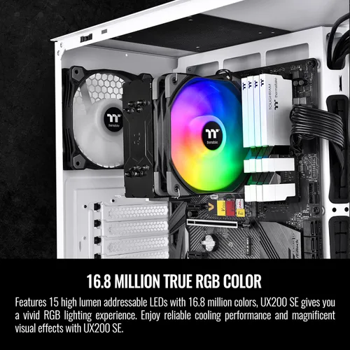 Miniatura 3 de Thermaltake Ventilador Cl-p105-al12sw-a Ux200 Se Retail Negro