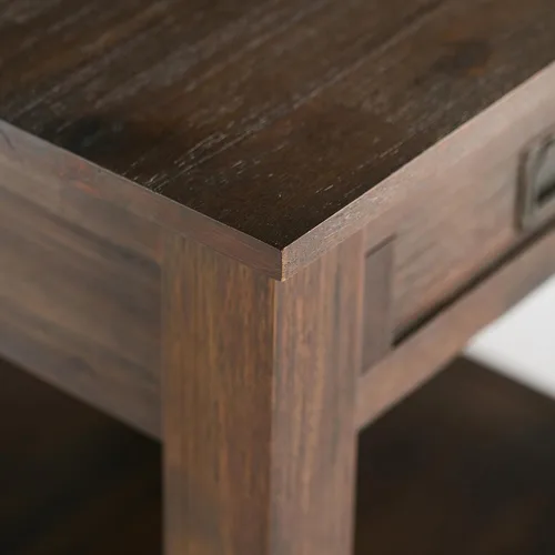 Miniatura 10 de Simpli Home Monroe Mesa de centro/de café rectangular, color marrón desgastado, Madera Noble, Carbón Marrón Envejecido