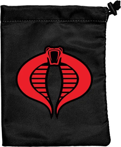 Miniatura 2 de Renegade Game Studios G.I. Joe Cobra Dice Bag: Almacenamiento de dados RPG con cierre de cordón con forro protector Rojo