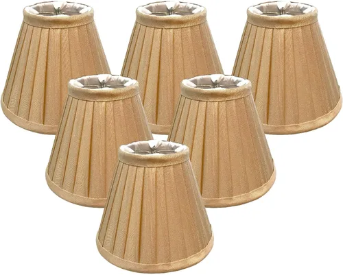 Miniatura 19 de Royal Designs, Inc. Pantalla plisada Empire CS-111BG, color beige, 2,5 x 5 x 4,25