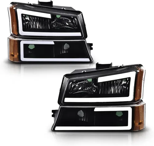 Miniatura 9 de PIT66 Faros LED, Compatible con 2003-2006 Chevy Silverado 1500 2500 3500 HD 2003 2004 2005 2006, Compatible con 2003-2006 Chevy Avalanche 1500 2500