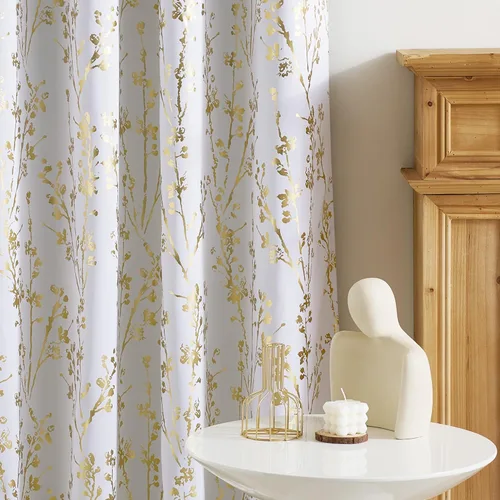 Miniatura 86 de NICETOWN Paneles de Cortinas Opacas para Dormitorio - Tratamiento de Ventanas con Aislamiento Térmico, Ojales Sólidos, Cortinas Opacas con Diseño