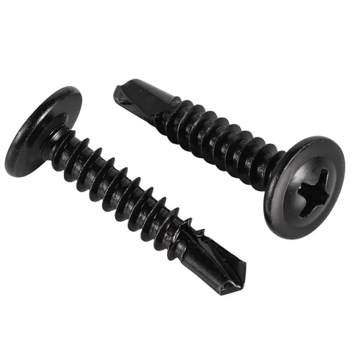 Miniatura 12 de Mellewell Tornillos autoperforantes de cabeza de oblea #8 x 1, tornillos de madera, tornillos de chapa autorroscantes rápidos, acero inoxidable 410