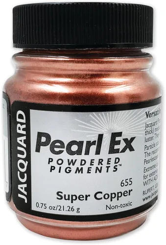 Miniatura 13 de Jacquard Pearl Ex Pigment Powder 0.75 oz negro carbón – Polvo de mica suelta para resina epoxi, acuarelas, tinta de caligrafía y arcilla – Polvo